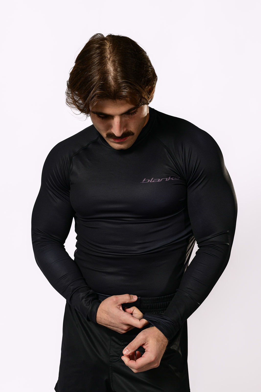 Black Long Sleeve BJJ Rashguard