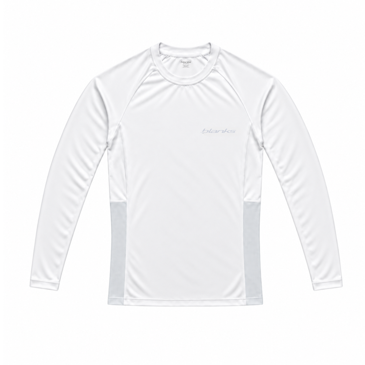 White Long Sleeve BJJ Rashguard